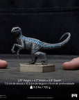 Jurassic World Icons Statue Velociraptor B Blue 7 cm