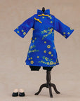 Original Character Parts for Nendoroid Doll Figures Outfit Set: Long Length Chinese Outfit (Blue)