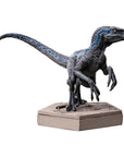 Jurassic World Icons Statue Velociraptor B Blue 7 cm