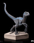 Jurassic World Icons Statue Velociraptor Blue 9 cm
