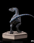 Jurassic World Icons Statue Velociraptor B Blue 7 cm