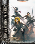 Attack on Titan Ultimate Premium Masterline Statue Eren, Mikasa, & Armin 72 cm