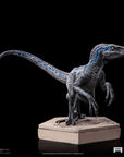 Jurassic World Icons Statue Velociraptor B Blue 7 cm