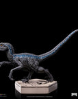 Jurassic World Icons Statue Velociraptor Blue 9 cm
