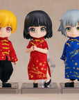 Original Character Parts for Nendoroid Doll Figures Outfit Set: Long Length Chinese Outfit (Red)