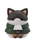 Attack on Titan Mega Cat Project Trading Figure 3 cm Gathering Scout Regiment danyan! Assortment (8)