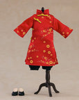 Original Character Parts for Nendoroid Doll Figures Outfit Set: Long Length Chinese Outfit (Red)