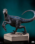 Jurassic World Icons Statue Velociraptor B Blue 7 cm