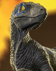 Jurassic World Icons Statue Velociraptor B Blue 7 cm
