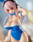 Super Sonico BiCute Bunnies PVC Statue Super Sonico Blue Rabbit Ver. 30 cm