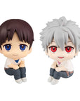 Evangelion: 3.0+1.0 Thrice Upon a Time Look Up PVC Statues Shinji Ikari & Kaworu Nagisa Limited Ver. 11 cm