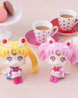 Pretty Guardian Salior Moon Look Up PVC Statues Super Sailor Moon & Super Sailor Chibi Moon LTD Ver. 11 cm
