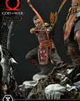 God of War Premium Masterline Series Statue Kratos and Atreus in the Valkyrie 72 cm