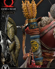 God of War Premium Masterline Series Statue Kratos and Atreus in the Valkyrie 72 cm