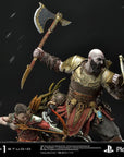 God of War Premium Masterline Series Statue Kratos and Atreus in the Valkyrie 72 cm