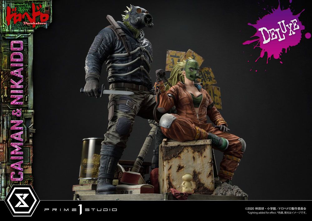 Dorohedoro Statue 1/4 Caiman &amp; Nikaido Deluxe Version 66 cm