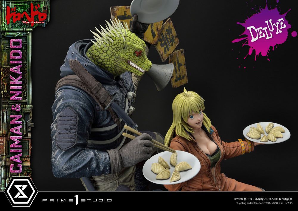 Dorohedoro Statue 1/4 Caiman &amp; Nikaido Deluxe Version 66 cm