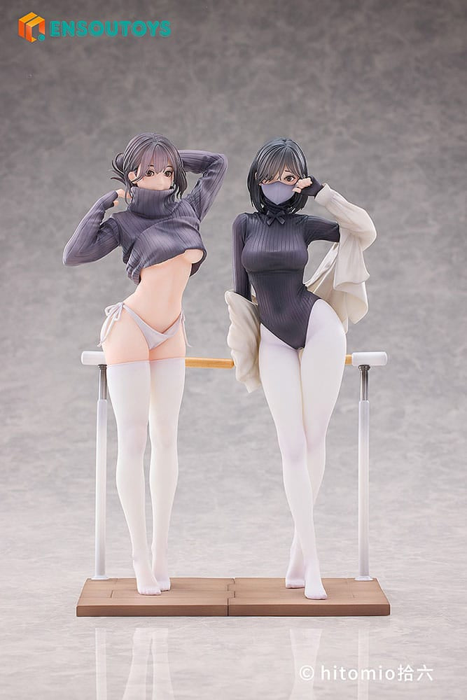 Original Character Statue 1/7 Guitar MeiMei &amp; Shokyu Sensei&#39;s Dance Lesson 24 cm