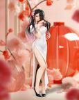 Original Illustration PVC Statue Mai Okuma illustration Healing-type white chinese dress lady 26 cm