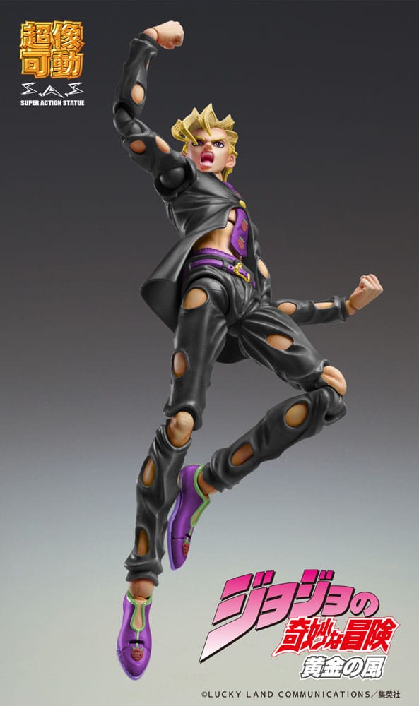 JoJo&#39;s Bizarre Adventure Part 5: Golden Wind Action Figure Chozokado (Pannacotta Fugo Ver. Black) 15 cm