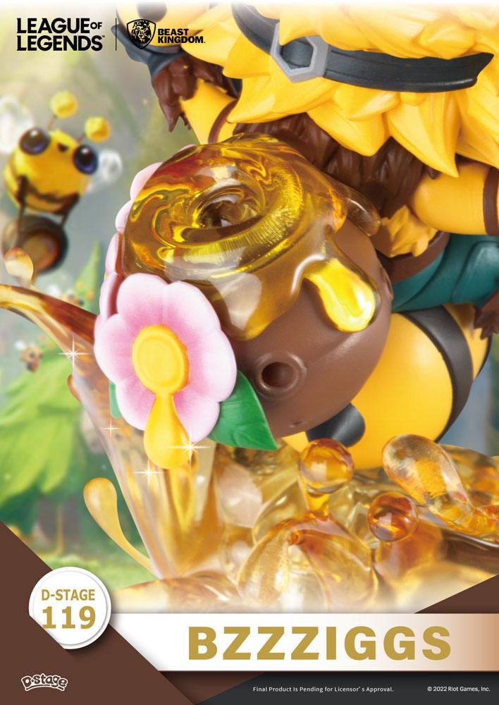 League of Legends D-Stage PVC Diorama Set Beemo &amp; BZZZiggs 15 cm