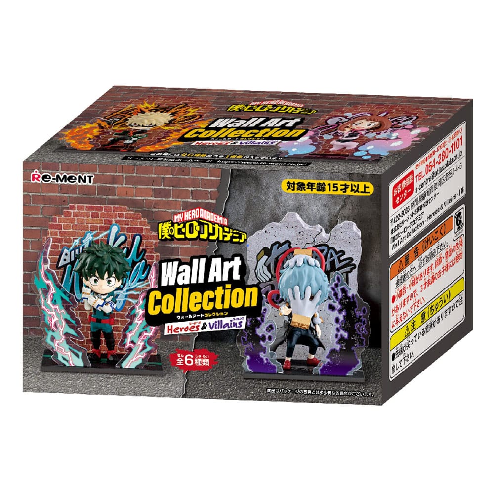 My Hero Academia Wall Art Collection Mini Figures 6 cm Heroes &amp; Villains Display