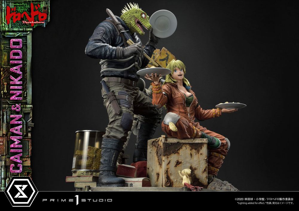Dorohedoro Statue 1/4 Caiman &amp; Nikaido 70 cm