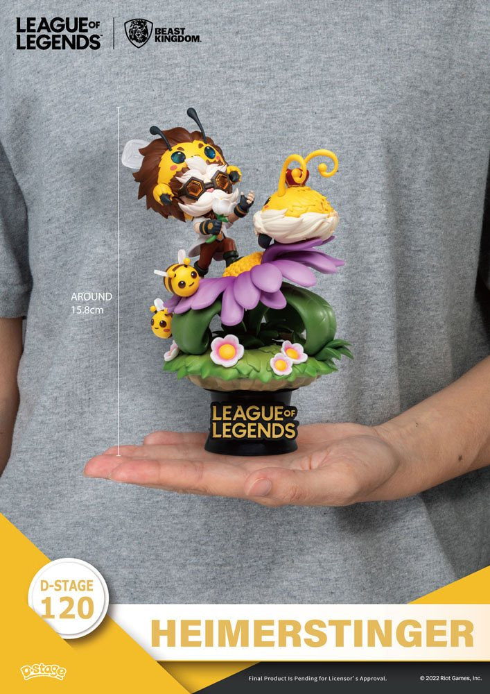 League of Legends D-Stage PVC Diorama Set Nunu &amp; Beelump &amp; Heimerstinger 16 cm