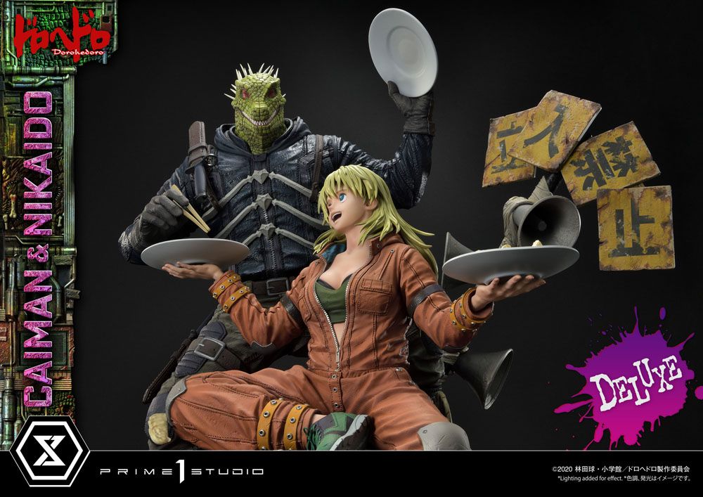Dorohedoro Statue 1/4 Caiman &amp; Nikaido Deluxe Version 66 cm
