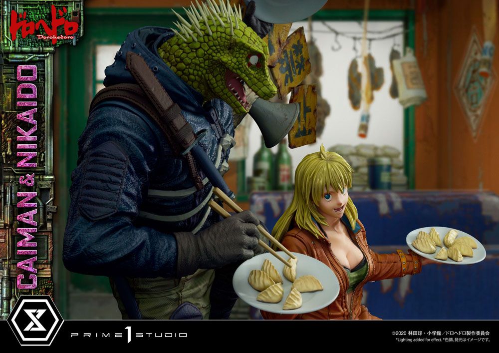 Dorohedoro Statue 1/4 Caiman &amp; Nikaido 70 cm