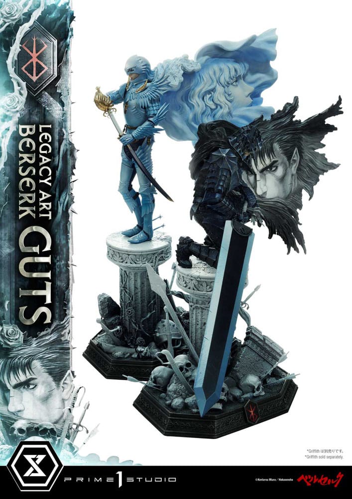 Berserk Legacy Art Kentaro Miura Statue Statue 1/6 Guts 45 cm