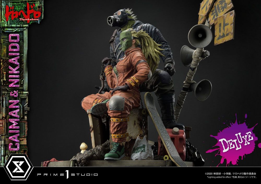 Dorohedoro Statue 1/4 Caiman &amp; Nikaido Deluxe Version 66 cm