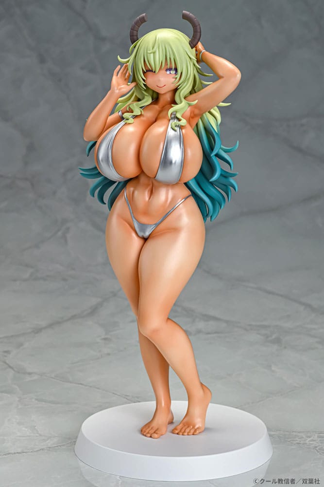 Miss Kobayashi&#39;s Dragon Maid PVC Statue 1/7 Lucoa Bikini Style Suntan Ver. 26 cm