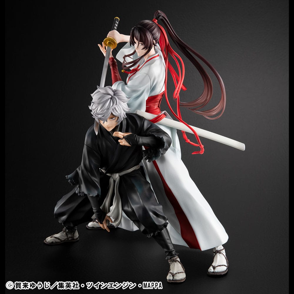 Hell´s Paradise Lucrea PVC Statues 2-Pack Gabimaru &amp; Sagiri Yamada Asaemon 20 cm