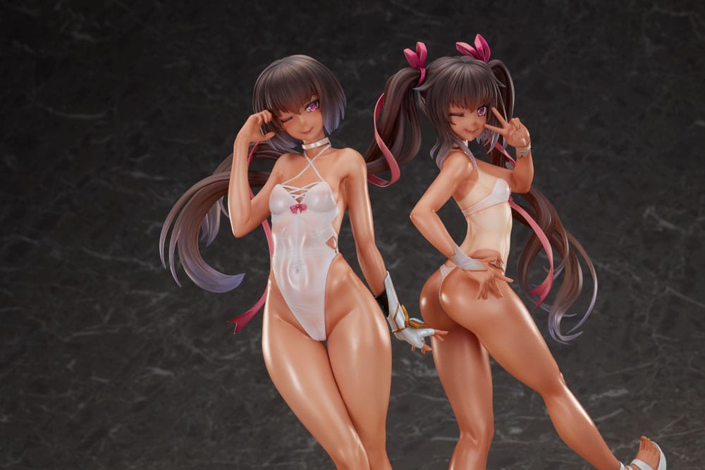 Taimanin RPG Set of 2 PVC Statue 1/6 Adult Yukikaze and Young Yukikaze Swimsuits Ver. 28 cm