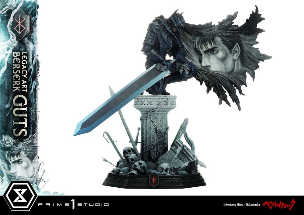Berserk Legacy Art Kentaro Miura Statue Statue 1/6 Guts Bonus Version 45 cm