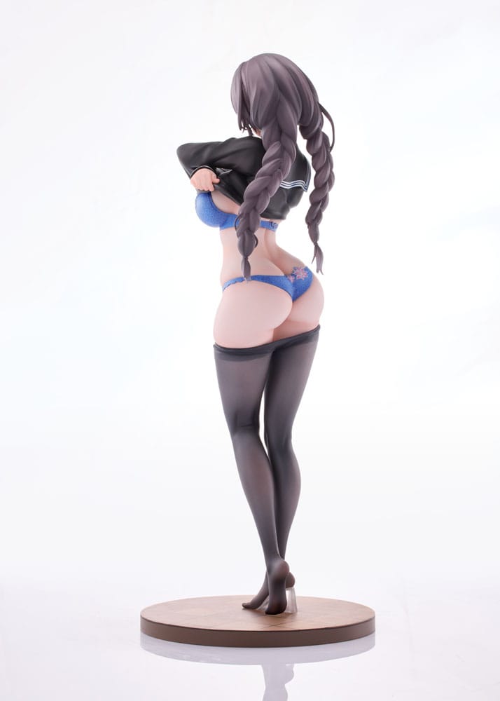 Original Character PVC 1/6 Gap Glasses Girl Who Doesn&#39;t Want To Take Physical Education Class 28 cm