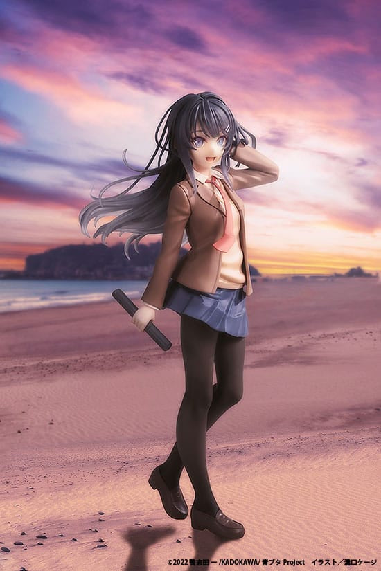 Rascal Does Not Dream of a Knapsack Kid PVC Statue Mai Sakurajima High School Graduation Ver. &amp; Knapsack Kid 19 cm
