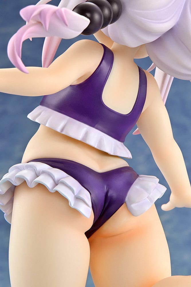 Miss Kobayashi&#39;s Dragon Maid PVC Statue 1/6 Kanna Kamui: Excited to Wear a Swimsuit at Home Ver. (Purple) 20 cm