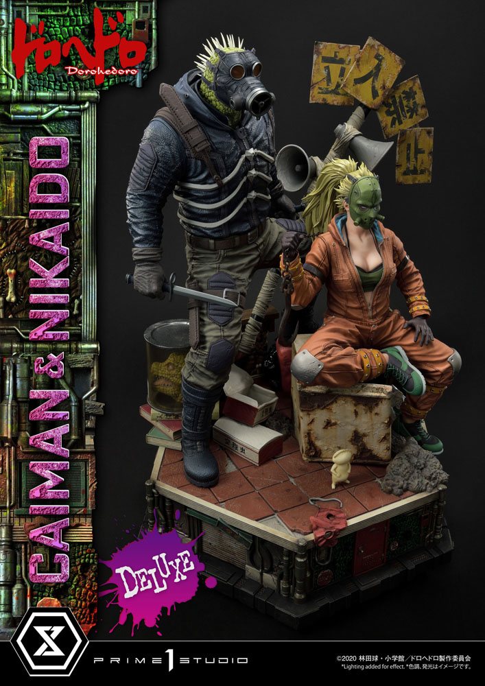 Dorohedoro Statue 1/4 Caiman &amp; Nikaido Deluxe Version 66 cm