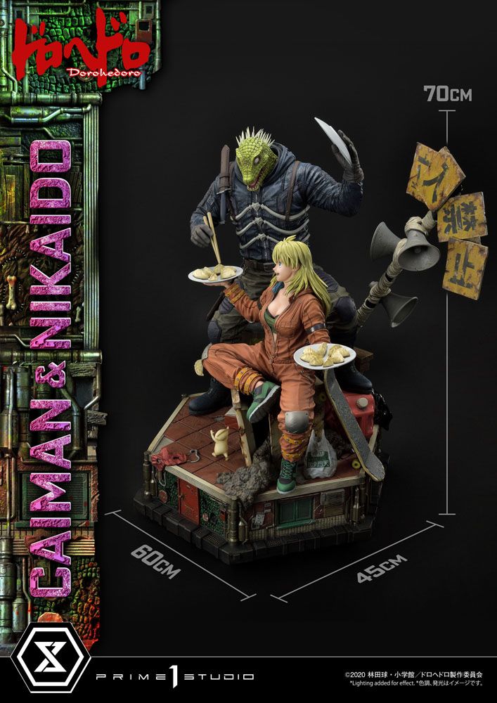 Dorohedoro Statue 1/4 Caiman &amp; Nikaido 70 cm