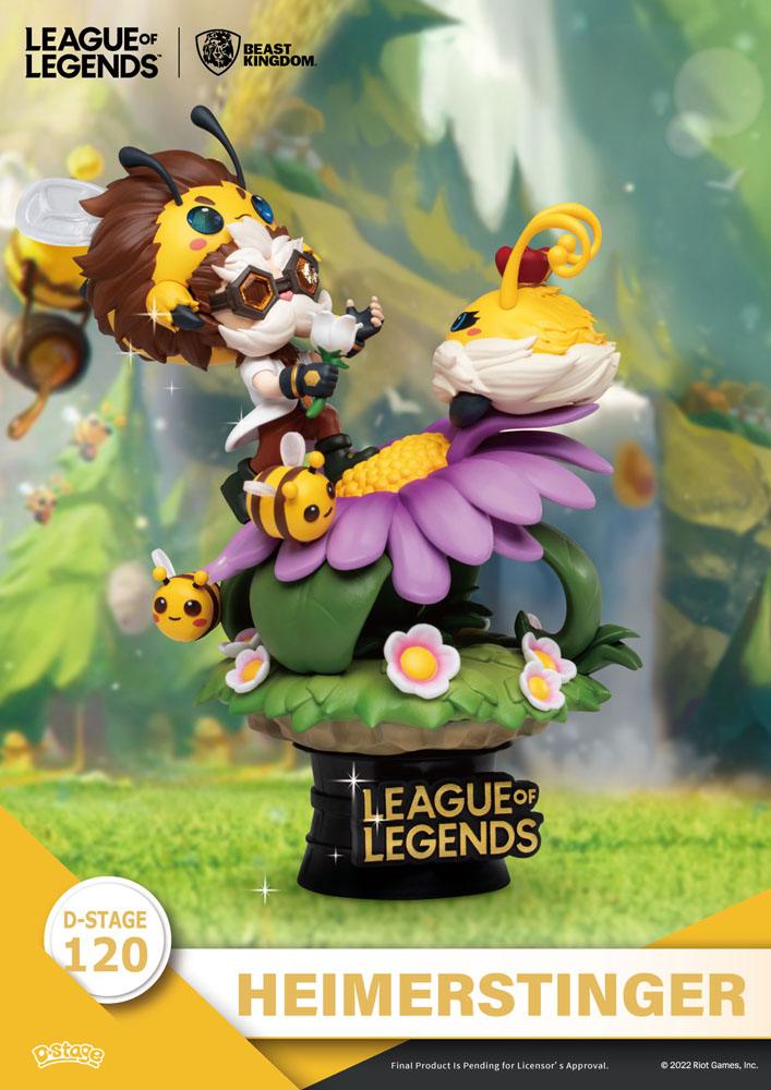League of Legends D-Stage PVC Diorama Set Nunu &amp; Beelump &amp; Heimerstinger 16 cm