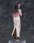 Original Illustration PVC Statue Mai Okuma illustration Healing-type white chinese dress lady 26 cm