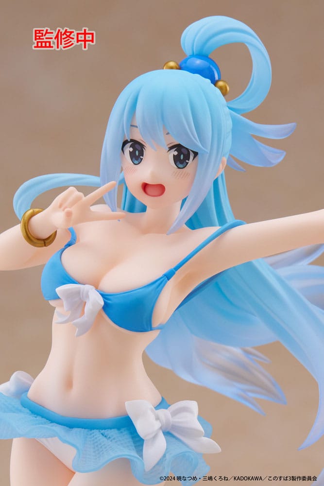KonoSuba: God&#39;s Blessing on This Wonderful World! 3 Coreful PVC Statue Aqua Swimwear Ver. 18 cm
