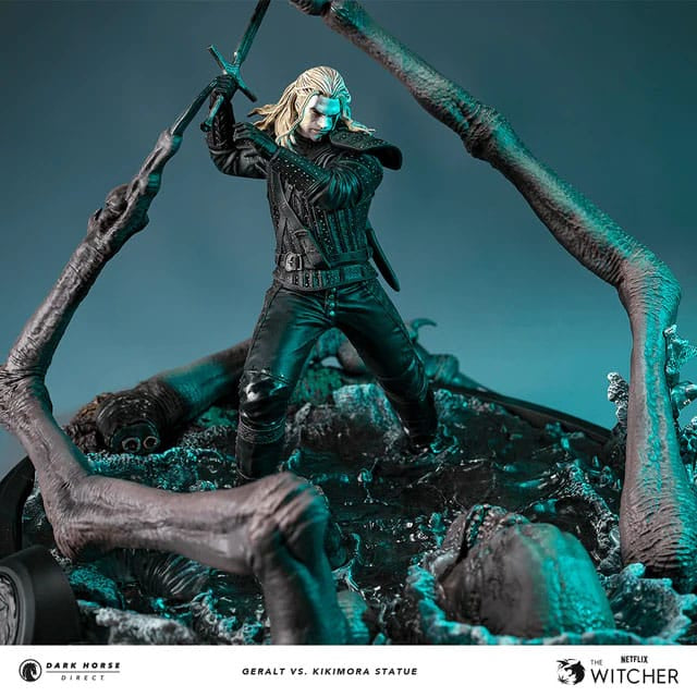 The Witcher 3 Statue Geralt vs. Kikimora 21 cm