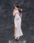 Original Illustration PVC Statue Mai Okuma illustration Healing-type white chinese dress lady 26 cm
