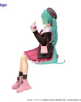 Hatsune Miku Noodle Stopper PVC Statue Autumn Date Pink Color Ver. 14 cm
