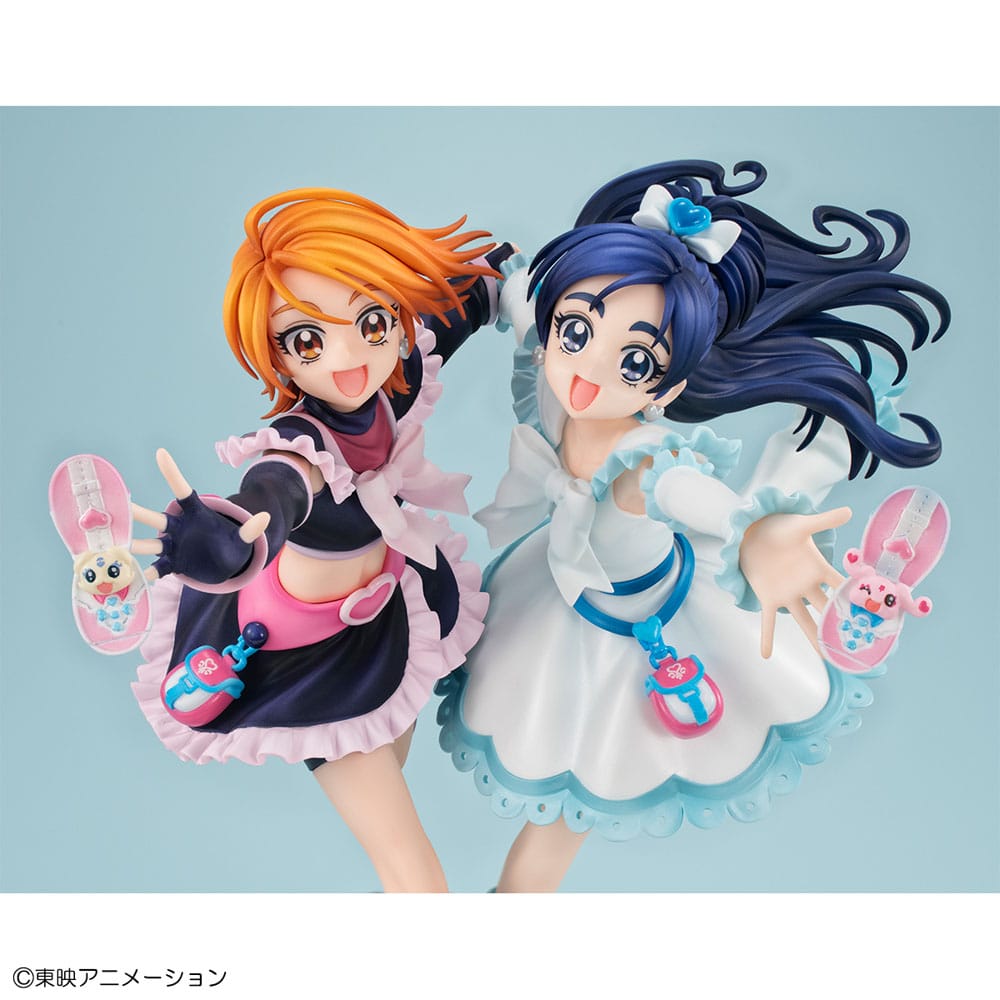 Pretty Cure Lucrea PVC Statue Cure Black &amp; Cure White 22 cm