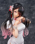 Original Illustration PVC Statue Mai Okuma illustration Healing-type white chinese dress lady 26 cm