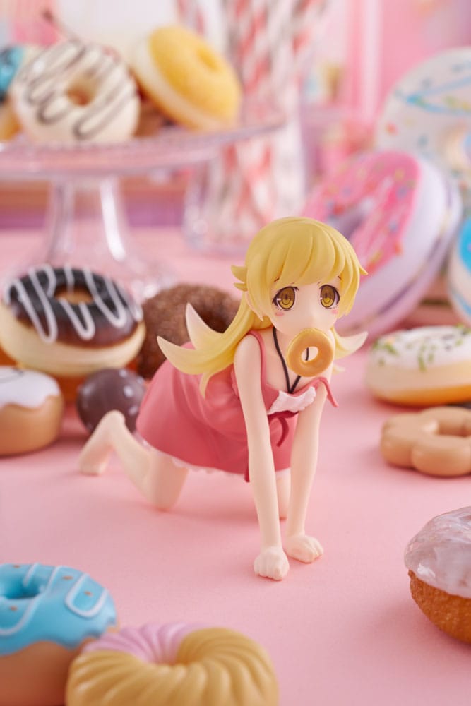 Monogatari Series: Off &amp; Monster PVC Statue Desktop Cute Figure Shinobu Oshino 13 cm